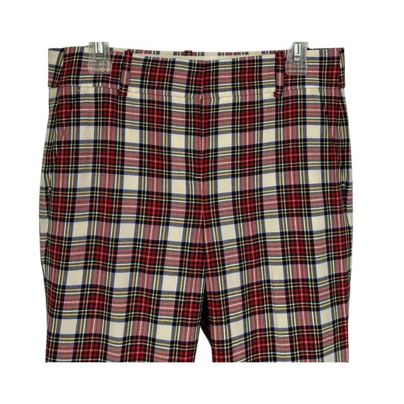 J. Crew Cameron Wool Pant in Snowy Stewart Tartan Plaid AT829 Size 6 - Picture 6 of 13